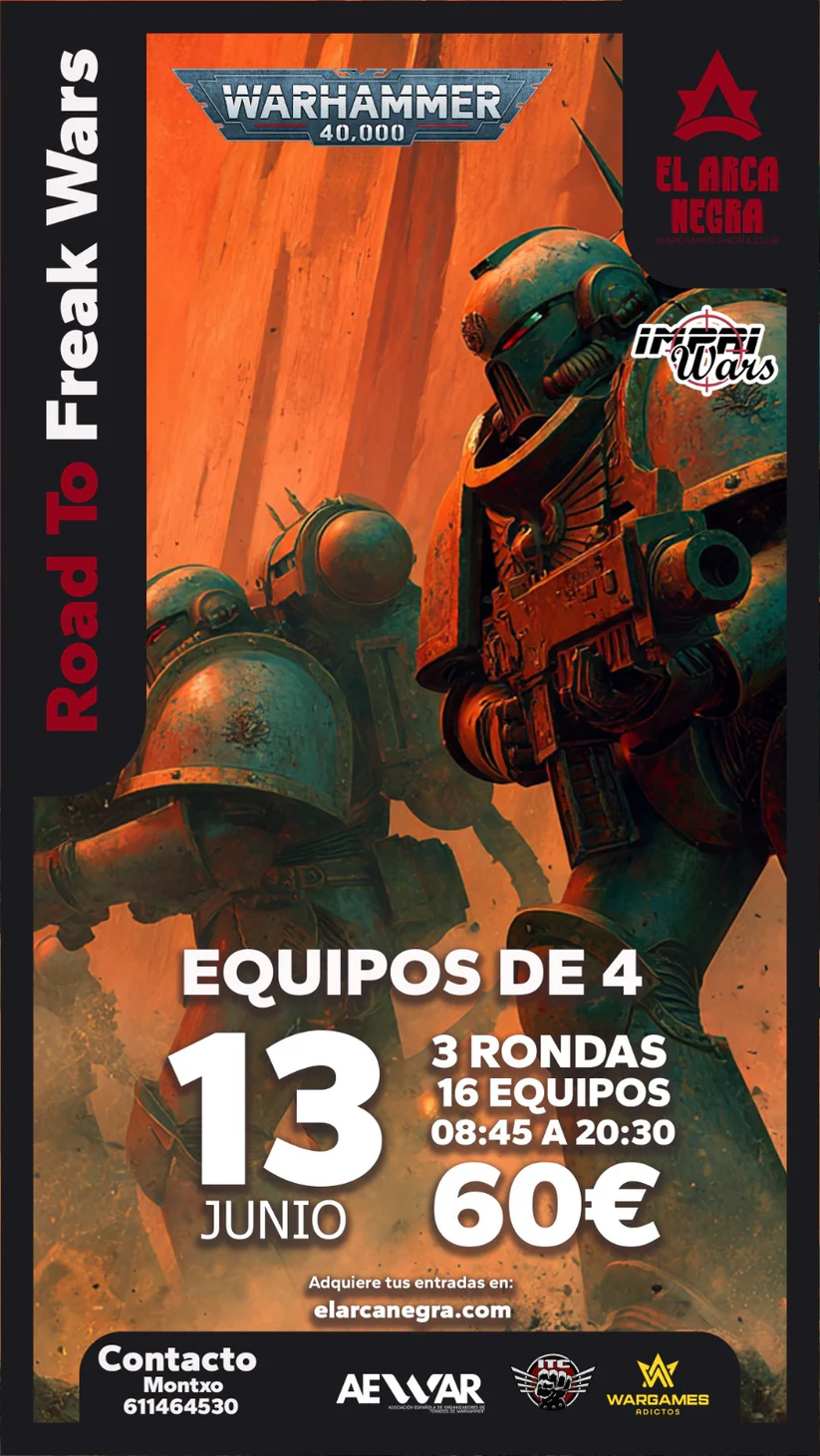 Torneo Warhammer 40K por equipos El Arca Negra - Junio 2026