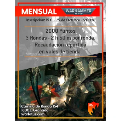 Torneo Warhammer 40.000 War Lotus - Octubre 2026