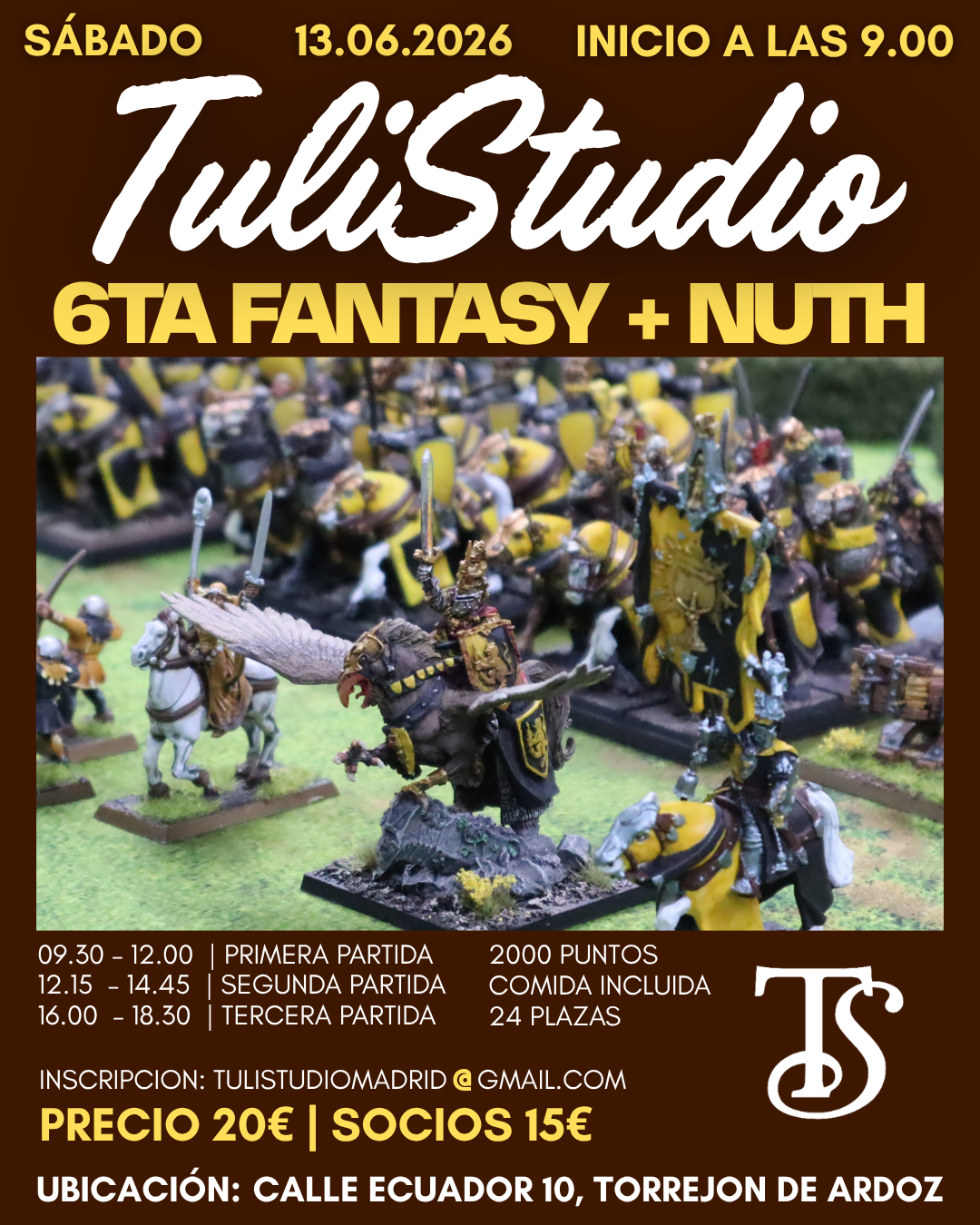 Torneo Warhammer Fantasy Battles TuliStudio - Junio 2026