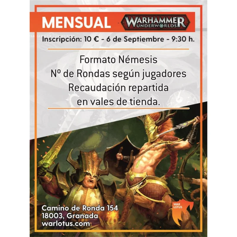 Torneo Warhammer Underworlds War Lotus - Septiembre 2026