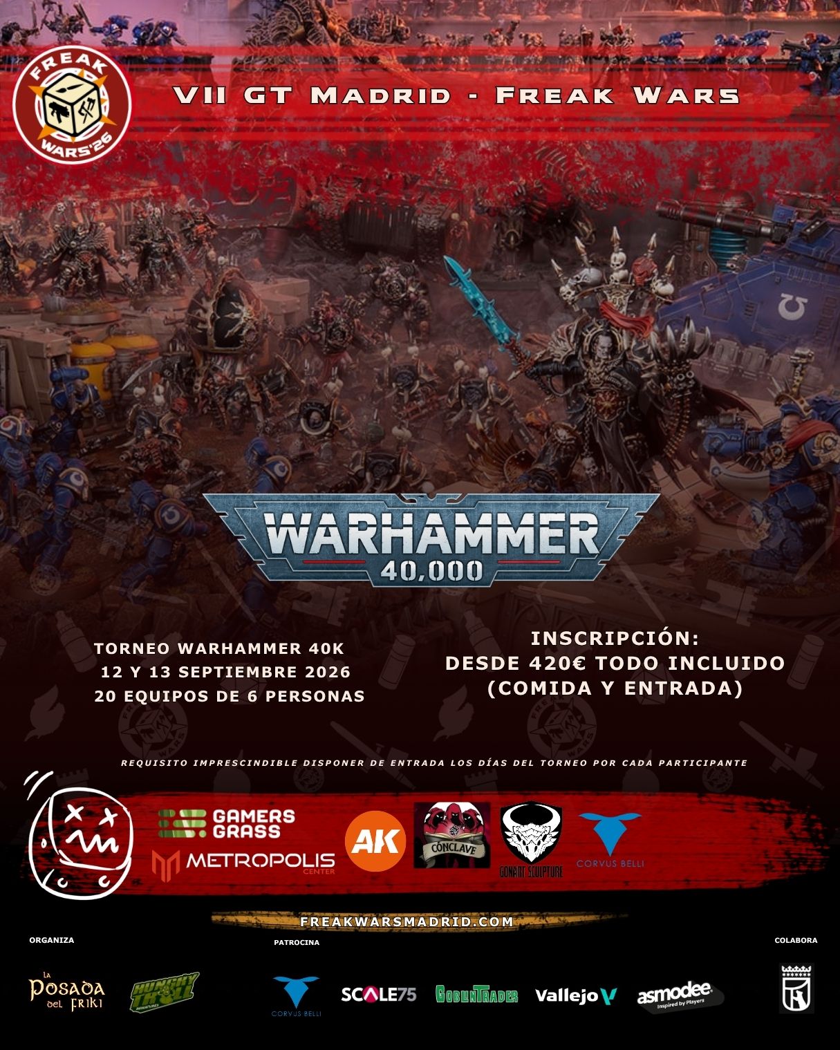 VII Torneo Warhammer 40K Freak Wars 2026