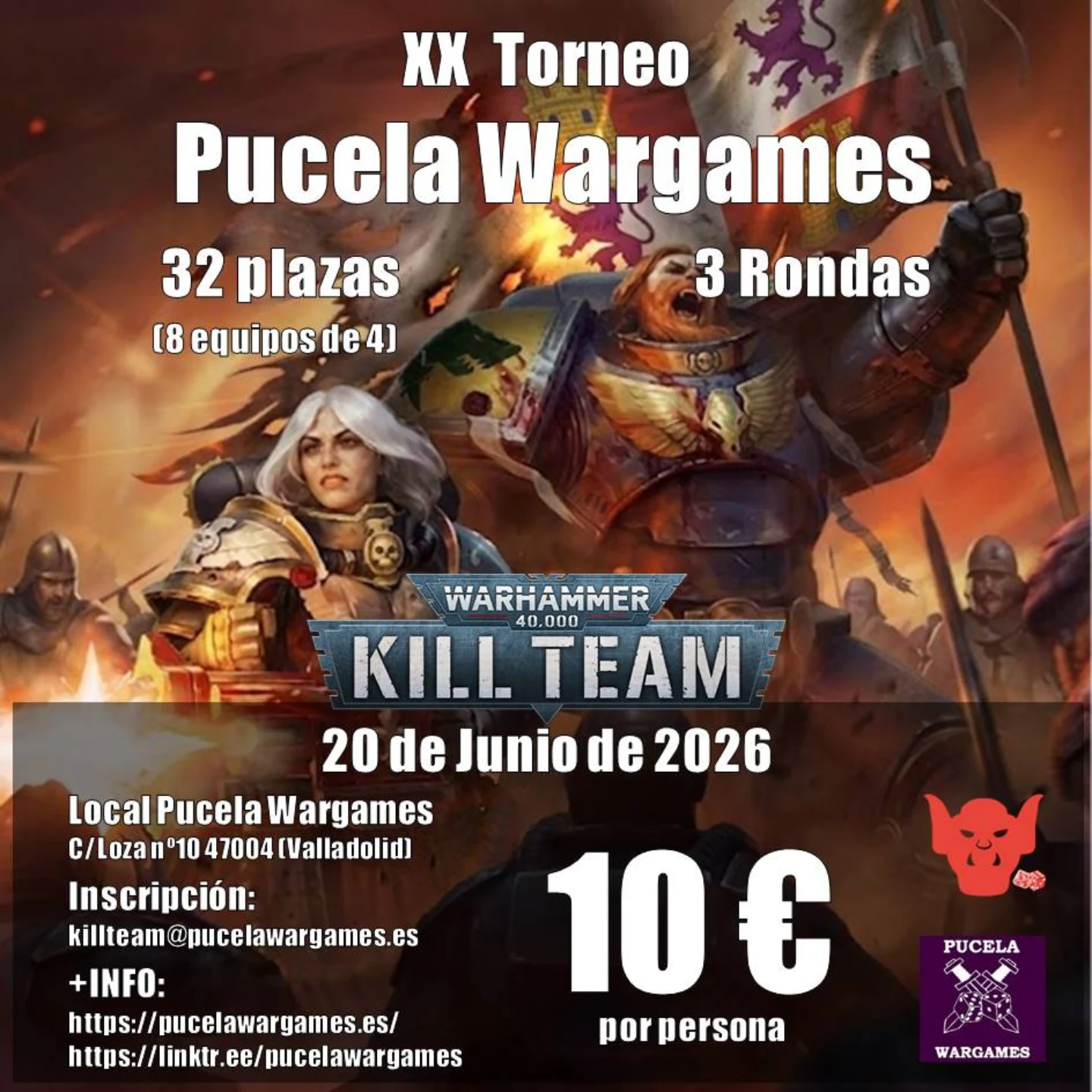 XX Torneo Kill Team por equipos Pucela Wargames