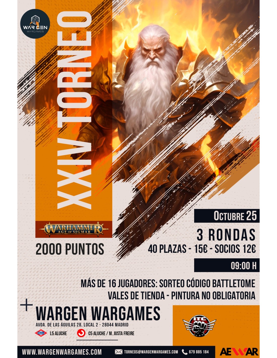 XXIV Torneo Age of Sigmar Wargen Wargames - Octubre 2026