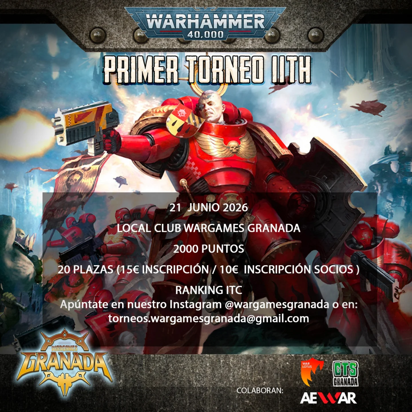 XXXV Torneo Warhammer 40.000 Wargames Granada