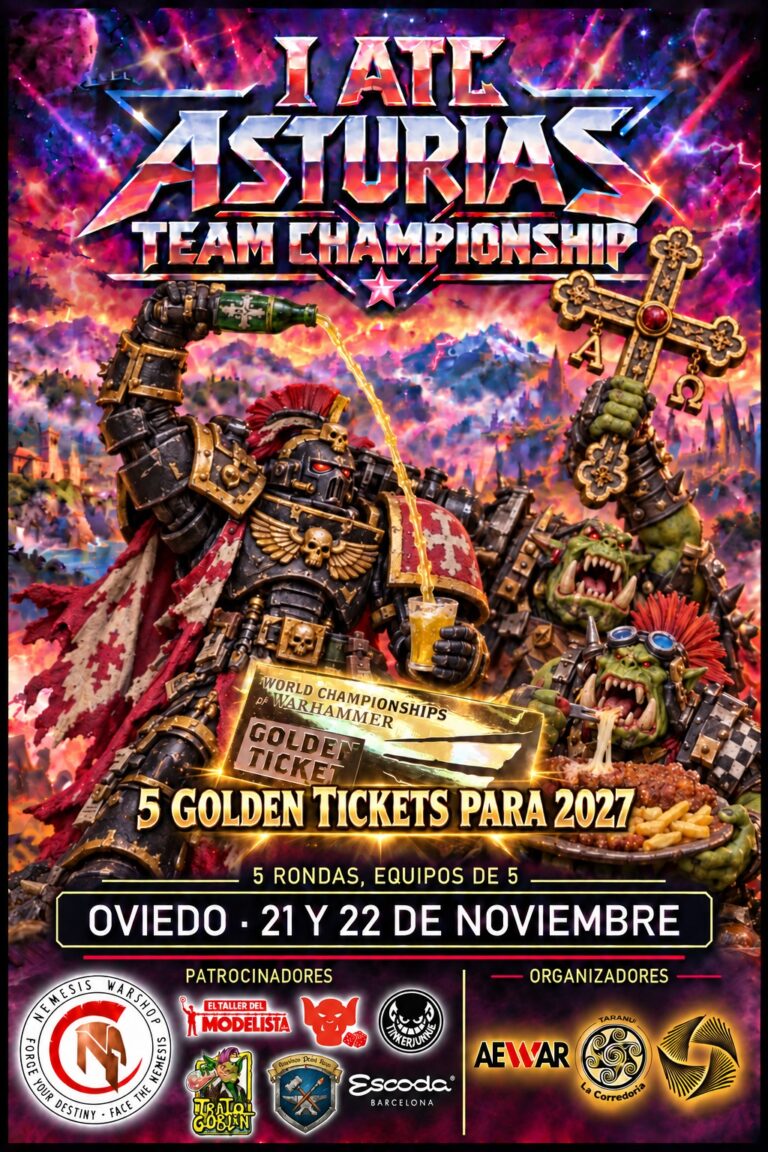 Bases: I Torneo Asturian Team Championship – Warhammer 40.000 (11ª) – (La Barraca – Noviembre 2026)